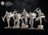 Onna Bugeisha Regiment: Lost Kingdom Miniatures Night Elves Resin 3D Print