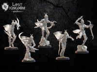 Onna Bugeisha Regiment: Lost Kingdom Miniatures Night Elves Resin 3D Print