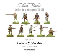 Colonial Militia Men: Warlord Games Black Powder