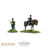 Union Officers Standing (Foot & Mounted) A: Warlord Games Black Powder