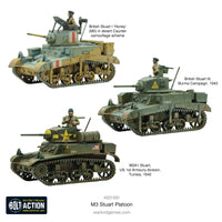 USA - M3 Stuart Platoon: Warlord Games Bolt Action