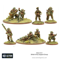 Britain - Army Support Group (HQ, Mortar & MMG): Warlord Games Bolt Action