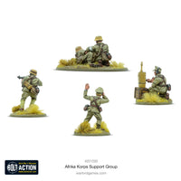 Germany - Afrika Korps Support Group (Hq, Mortar & Mmg): Warlord Games Bolt Action