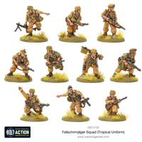 Germany - Fallschirmjager Squad (Tropical Uniform): Warlord Games Bolt Action