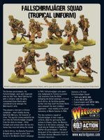Germany - Fallschirmjager Squad (Tropical Uniform): Warlord Games Bolt Action