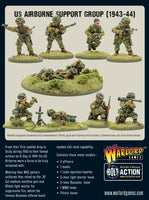 USA - Airborne Support Group (1943-44) (Hq, Mortar & Mmg): Warlord Games Bolt Action