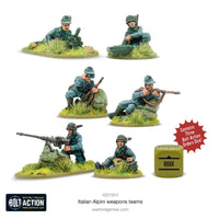 Italy - Alpini Weapons Teams: Warlord Games Bolt Action