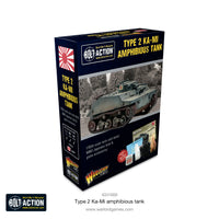 Japan - Type 2 Ka-Mi Amphibious Tank: Warlord Games Bolt Action