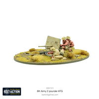 Britain - 8th Army 2 Pounder Anti-Tank Gun: Warlord Games Bolt Action
