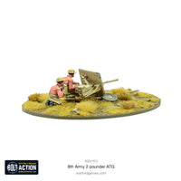 Britain - 8th Army 2 Pounder Anti-Tank Gun: Warlord Games Bolt Action