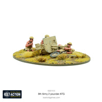 Britain - 8th Army 2 Pounder Anti-Tank Gun: Warlord Games Bolt Action