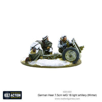 Germany - Heer 7.5cm Leig 18 Light Artillery (Winter): Warlord Games Bolt Action
