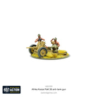 Germany - Afrika Korps Pak 36 Light Anti-Tank Gun: Warlord Games Bolt Action