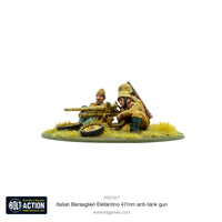 Italy - Bersaglieri Elefantino 47mm Anti-Tank Gun: Warlord Games Bolt Action