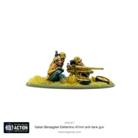 Italy - Bersaglieri Elefantino 47mm Anti-Tank Gun: Warlord Games Bolt Action