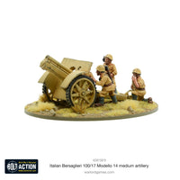 Italy - Bersaglieri 100/17 Modello 14 Medium Artillery: Warlord Games Bolt Action