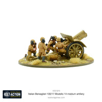 Italy - Bersaglieri 100/17 Modello 14 Medium Artillery: Warlord Games Bolt Action