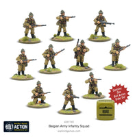 Belgium - Army Infantry Squad: Warlord Games Bolt Action