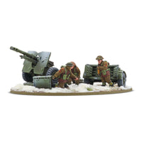 Britain - 25-Pdr Light Howitzer with British Infantry (Winter) Crew: Warlord Games Bolt Action