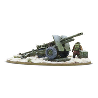 Britain - 25-Pdr Light Howitzer with British Infantry (Winter) Crew: Warlord Games Bolt Action