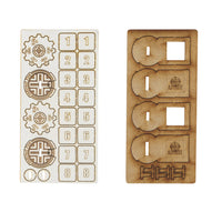 Germany - MDF Artillery Zeroing In Markers: Warlord Games Bolt Action