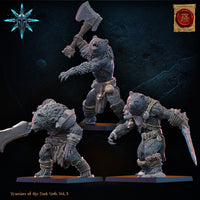 Werebears Unit: Lost Kingdom Miniatures Warriors of the Dark Gods Resin 3D Print
