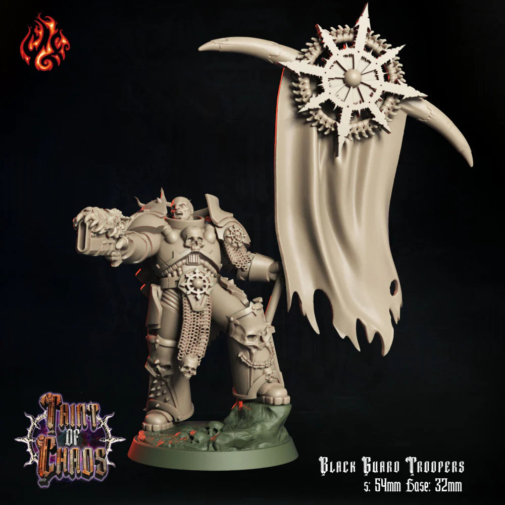 Black Guard Troopers: Crippled God Foundry Grim Dark Future Resin