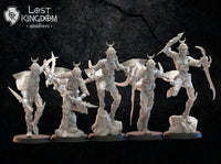 Onna Bugeisha Regiment: Lost Kingdom Miniatures Night Elves Resin 3D Print