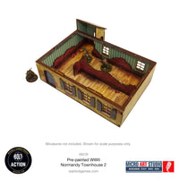 Pre-painted WW2 Normandy Townhouse 2: Warlord Games Bolt Action