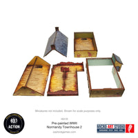 Pre-painted WW2 Normandy Townhouse 2: Warlord Games Bolt Action