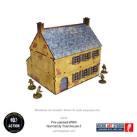Pre-painted WW2 Normandy Townhouse 2: Warlord Games Bolt Action