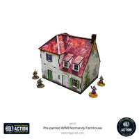 Pre-Painted WWII Normandy Farmhouse: Warlord Games Bolt Action