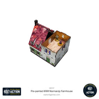 Pre-Painted WWII Normandy Farmhouse: Warlord Games Bolt Action