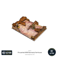 Pre-Painted WWII Normandy Farmhouse: Warlord Games Bolt Action