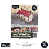 Pre-Painted WWII Normandy Homestead with Outbuildings: Warlord Games Bolt Action