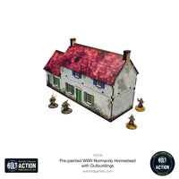 Pre-Painted WWII Normandy Homestead with Outbuildings: Warlord Games Bolt Action