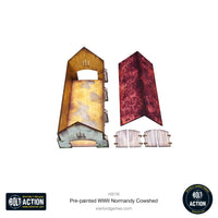 Pre-Painted WWII Normandy Cowshed: Warlord Games Bolt Action