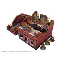 Pre- Painted WW2 Ostfront Stalingrad Small House with Garage: Warlord Games Terrain
