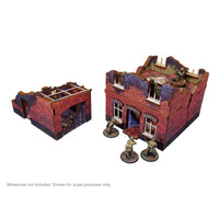 Pre- Painted WW2 Ostfront Stalingrad Small House with Garage: Warlord Games Terrain