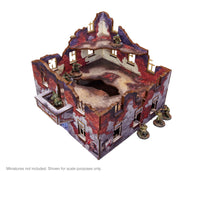 Pre-Painted WW2 Ostfront Stalingrad Apartment Block Front: Warlord Games Terrain