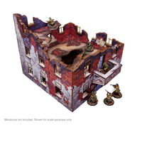 Pre-Painted WW2 Ostfront Stalingrad Apartment Block Front: Warlord Games Terrain
