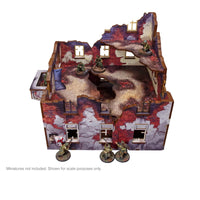 Pre-Painted WW2 Ostfront Stalingrad Apartment Block Front: Warlord Games Terrain