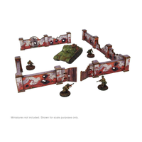 Pre-Painted WW2 Ostfront Stalingrad Walls High: Warlord Games Terrain