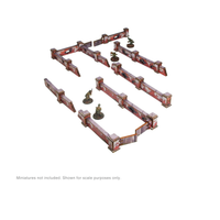 Pre-Painted WW2 Ostfront Stalingrad Walls Low: Warlord Games Terrain