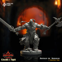 Brave Hero - Krothgar, the Barbarian: Crippled God Foundry Age of Fantasy 3D Print
