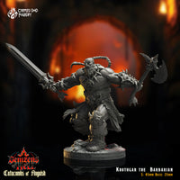 Brave Hero - Krothgar, the Barbarian: Crippled God Foundry Age of Fantasy 3D Print