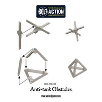 Anti-Tank Obstacles Plastic Box Set: Warlord Games Bolt Action