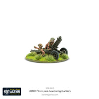 USA - USMC 75mm Pack Howitzer Light Artillery: Warlord Games Bolt Action