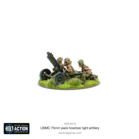 USA - USMC 75mm Pack Howitzer Light Artillery: Warlord Games Bolt Action