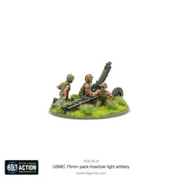 USA - USMC 75mm Pack Howitzer Light Artillery: Warlord Games Bolt Action
